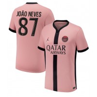 Camisa de time de futebol Paris Saint-Germain Joao Neves #87 Replicas 3º Equipamento 2024-25 Manga Curta